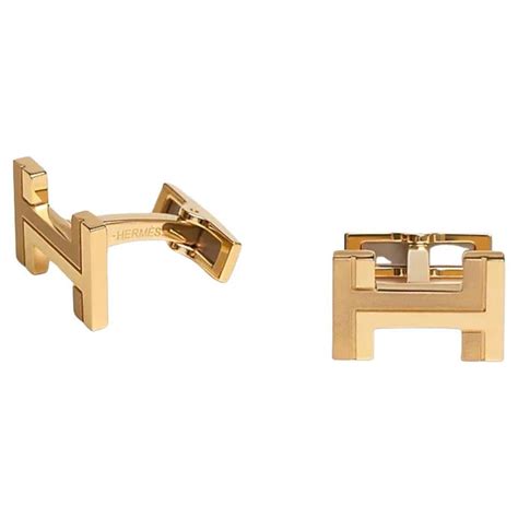 gold hermes cufflinks|Hermes gold cufflinks price.